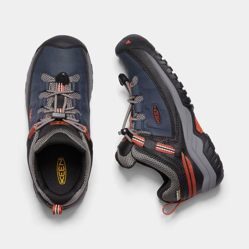 Keen Targhee Waterproof - Çocuk Trekking Ayakkabısı - Lacivert/Siyah - Turkey (895026FTJ)